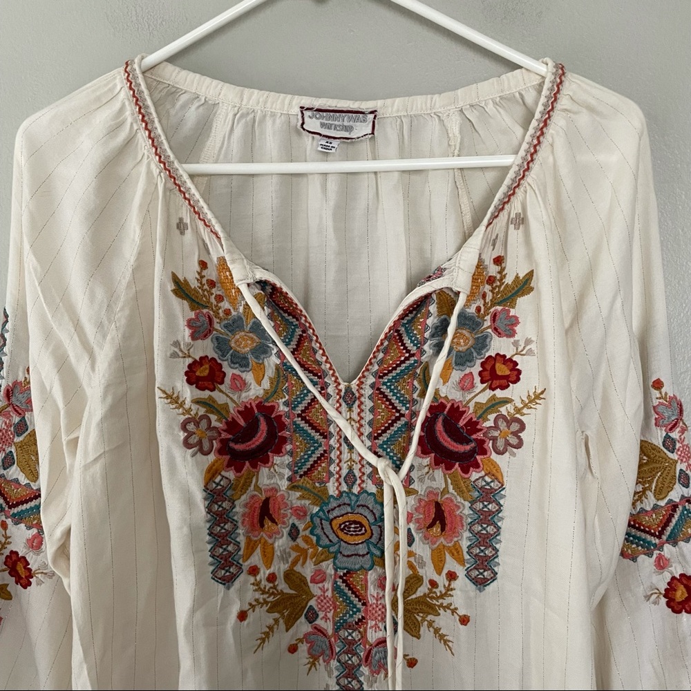 Johnny Was Clansy Peasant Blouse - Picture 6 of 13